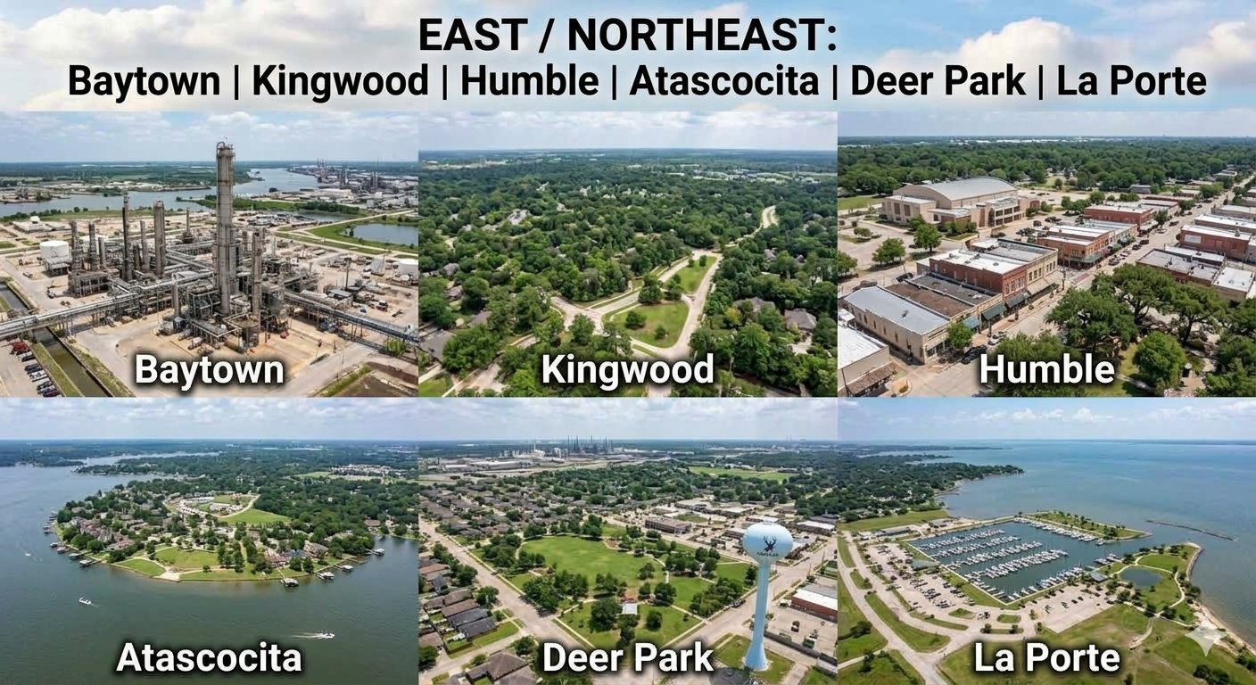 East/Northeast Houston — Baytown, Kingwood, Humble